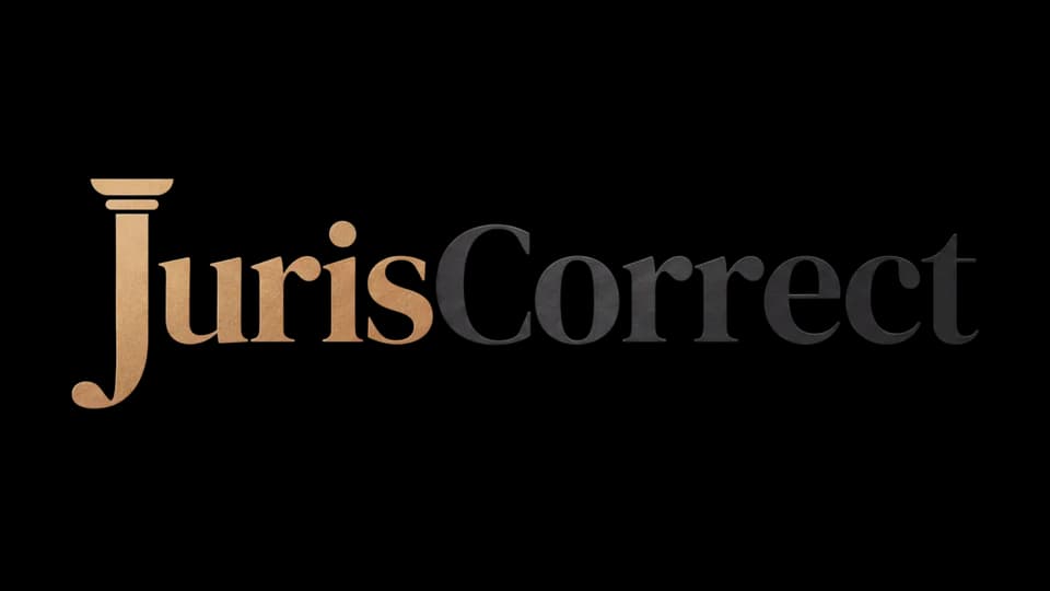 Logo JurisCorrect — fond clair