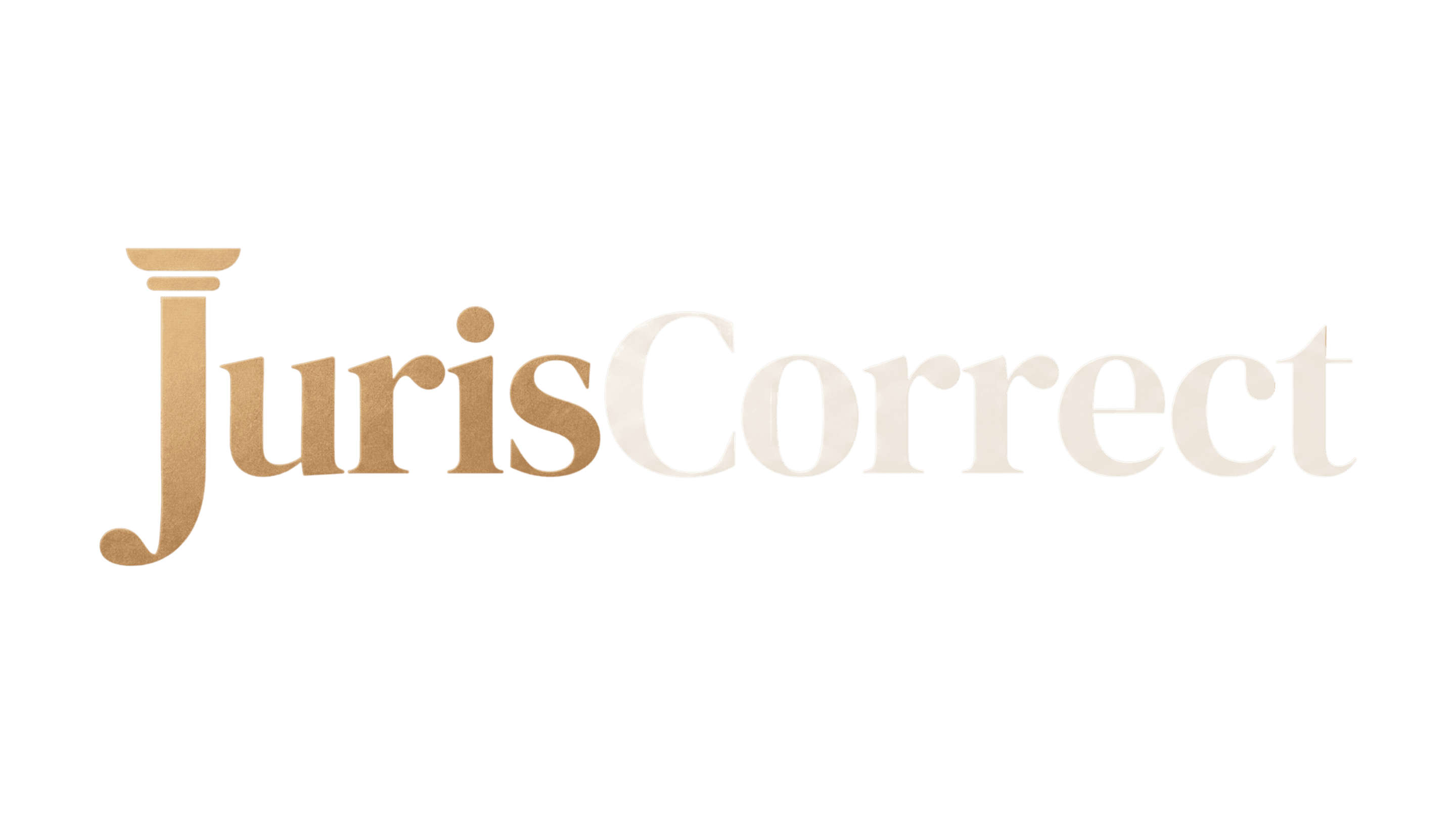 Logo JurisCorrect — fond sombre