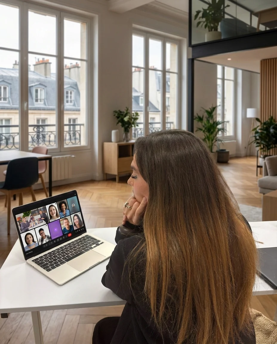 Bureau de Marie, livres de droit et café, ambiance atelier juriste