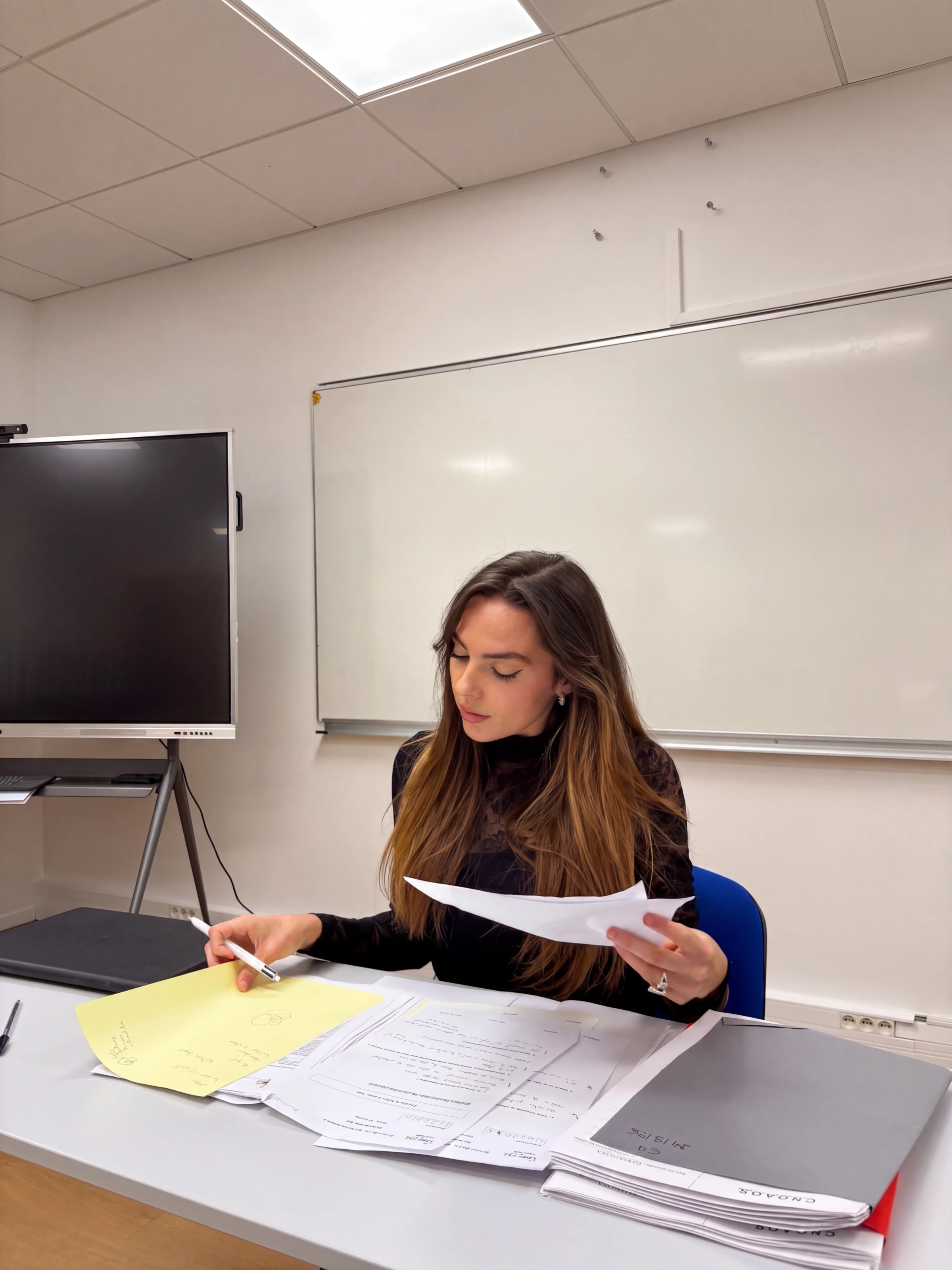 Marie au travail, atelier juriste