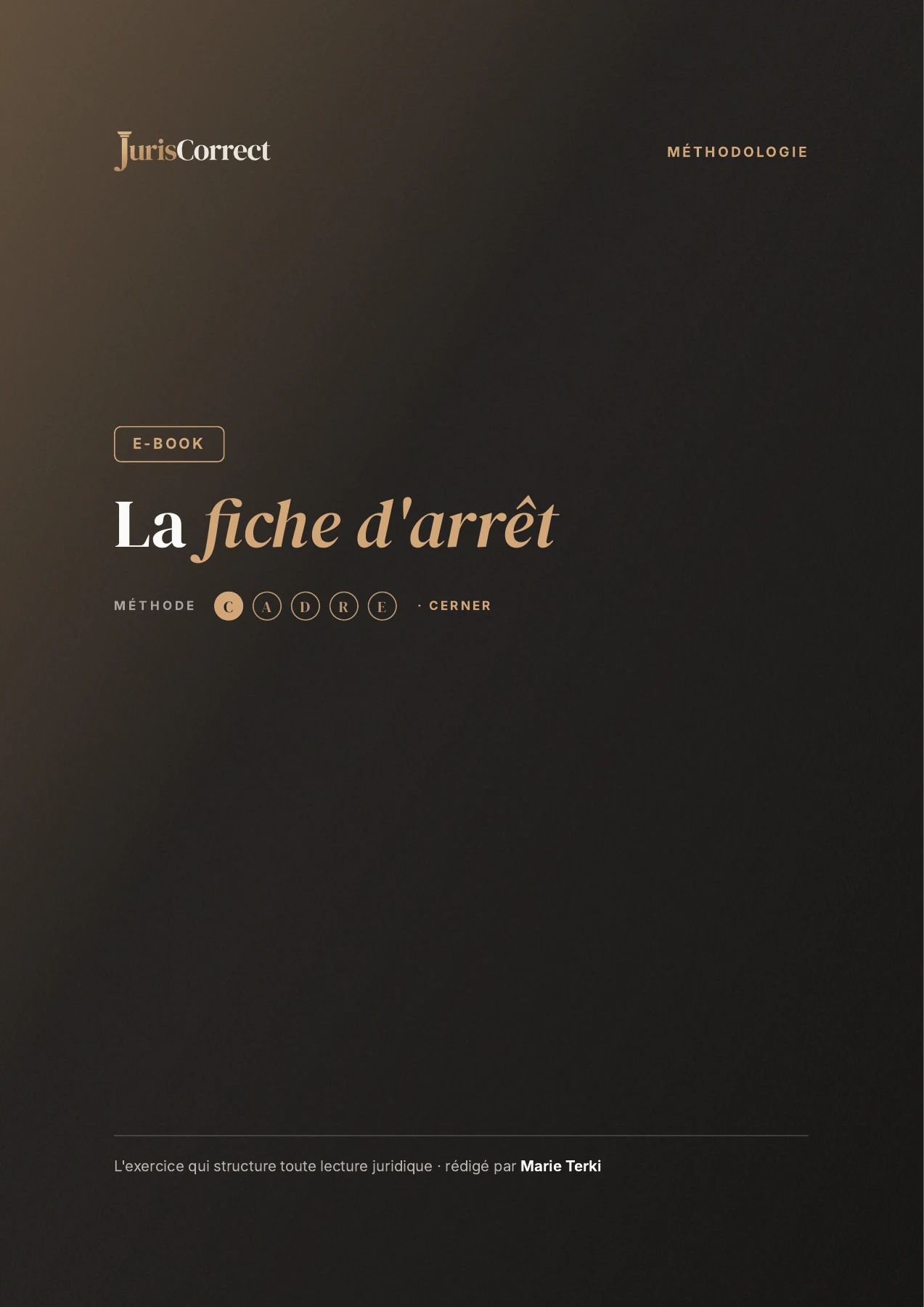 Aperçu de la première page — La méthode de la fiche d'arrêt