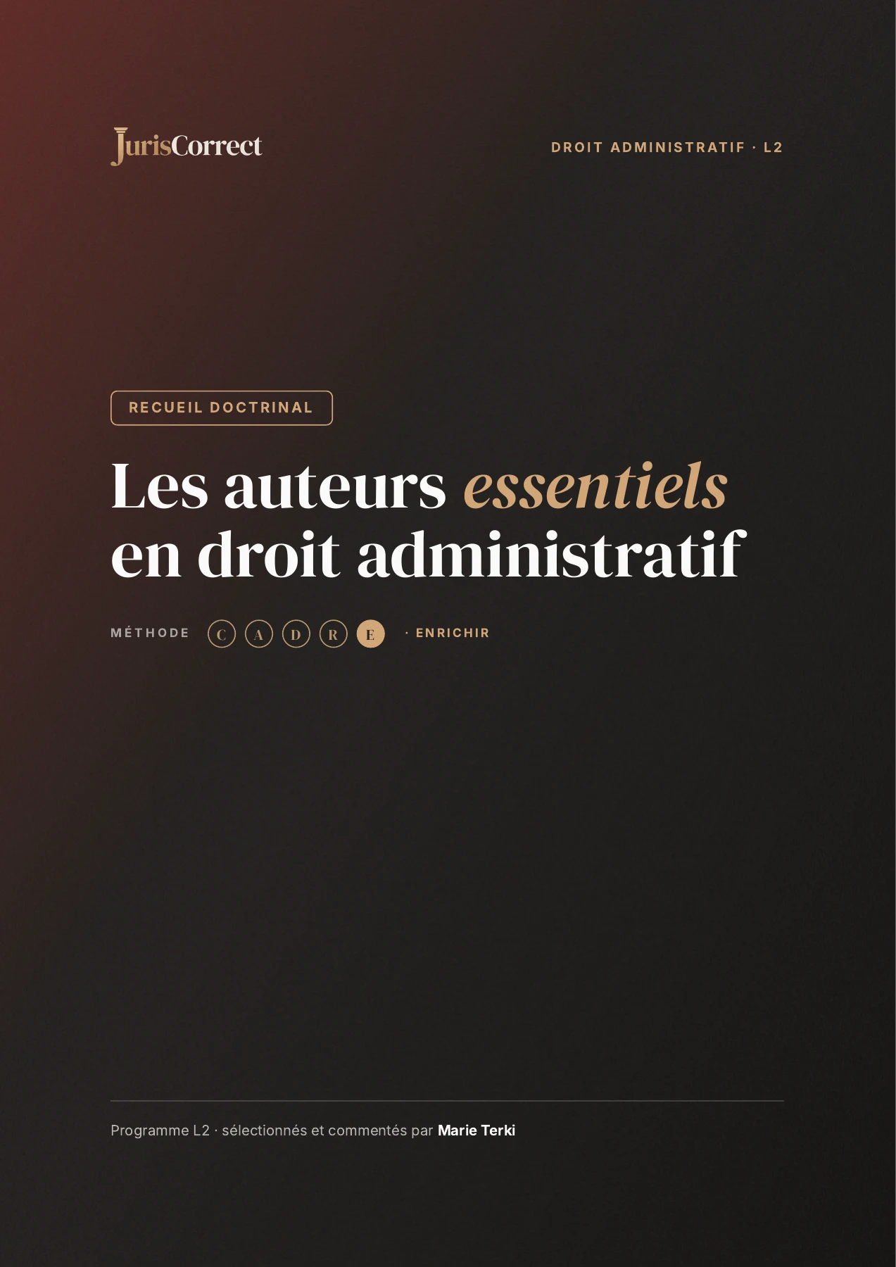 Aperçu de la première page — Fiche doctrine droit administratif