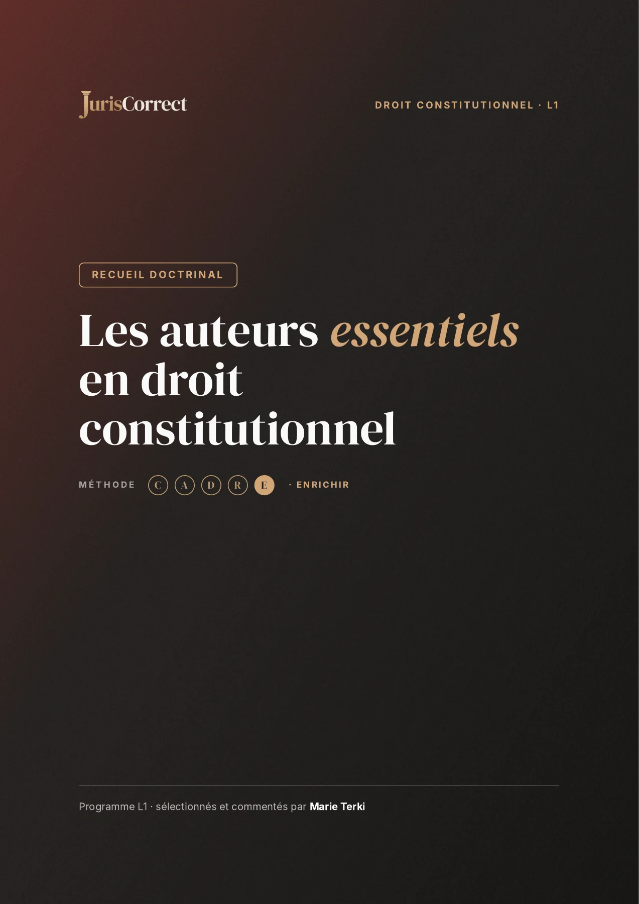 Aperçu de la première page — Fiche doctrine droit constitutionnel