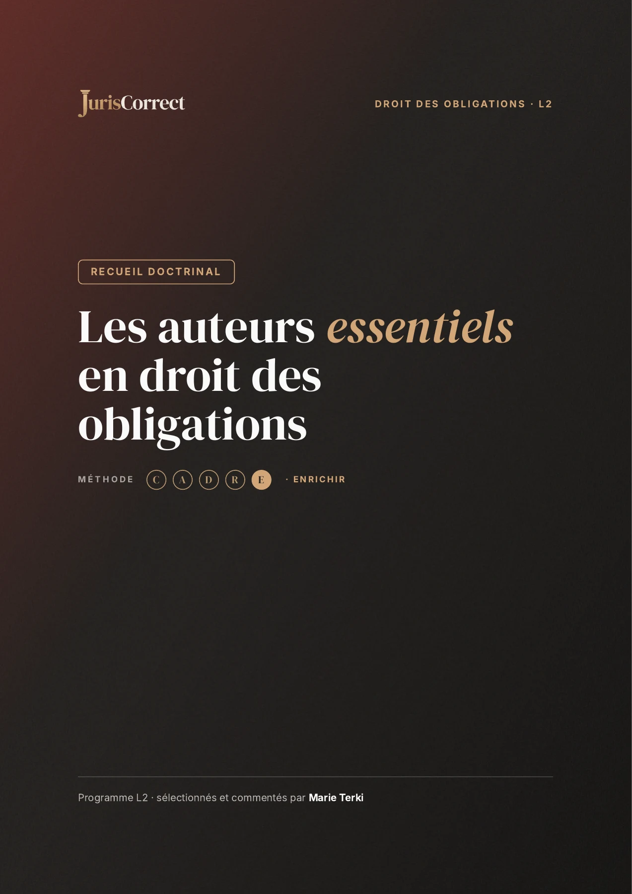 Aperçu de la première page — Fiche doctrine droit des contrats