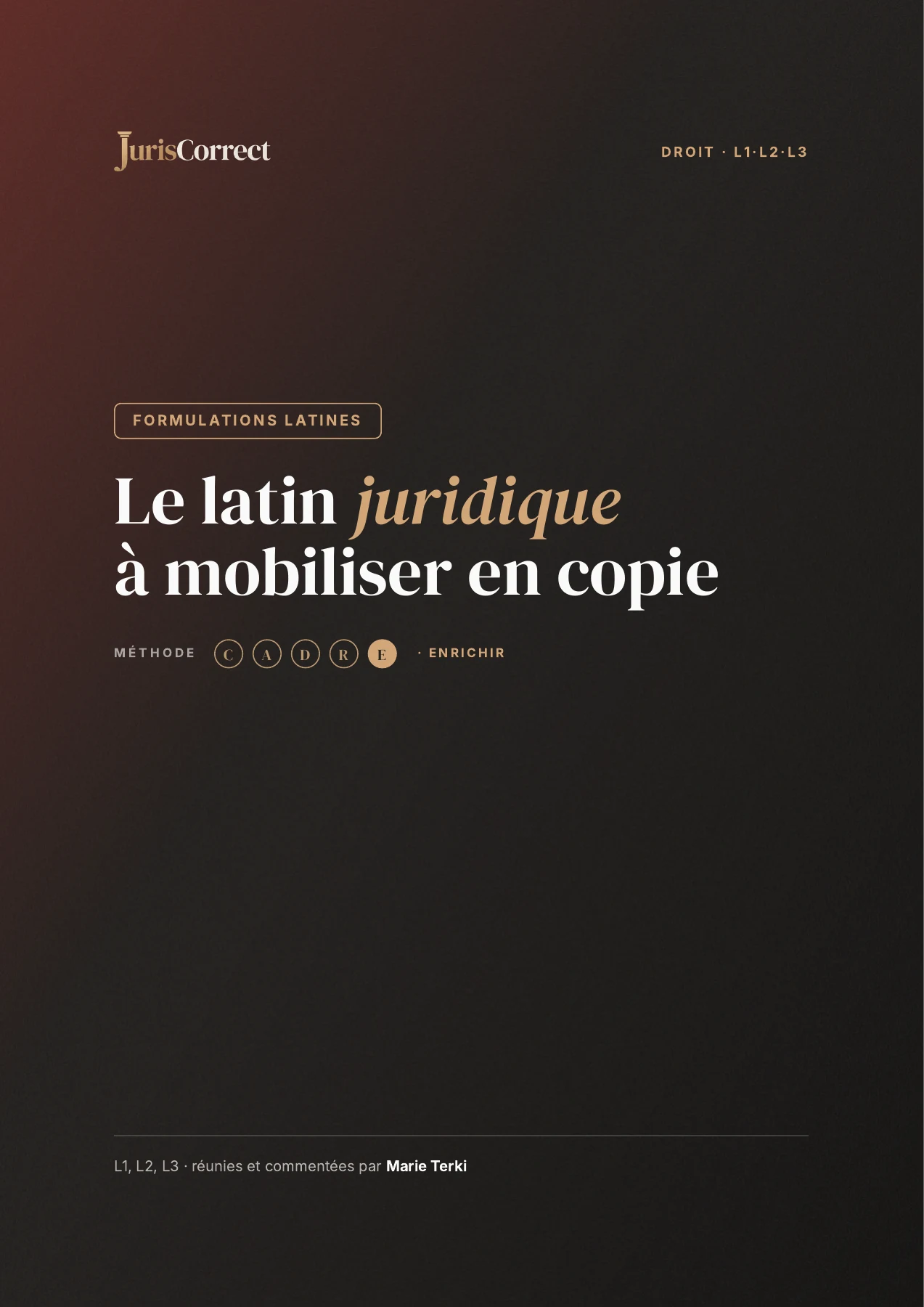 Aperçu de la première page — Formules latines